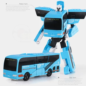 24 Cm 3 In 1 Autobusą Transformacijos Automobilių Robotas Žaislai, Gimtadienio Dovana Veiksmų Skaičius, Deformacijos Žaislai, Lavinimo Žaislas Vaikams HC0182