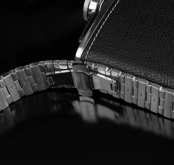 24mm Nerūdijančio Plieno Laikrodžio Dirželis Metalo Laikrodis Grupė S/S Panerai PAM441 111 Sidabrinė