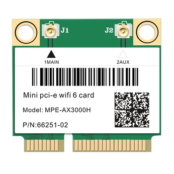 2974Mbps Wifi, 6 dviejų dažnių Belaidžio Pusę Mini PCI-E Tinklą Wlan Wi-fi Kortele, Bluetooth 5.0 802.11 ax/ac 2.4 Ghz/5 ghz Adapteris MU-MIMO