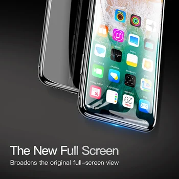 2vnt 0,3 mm Screen Protector, iPhone XR X XS Max Grūdintas Stiklas 3D Pilnas draudimas Apsauginis Stiklas 