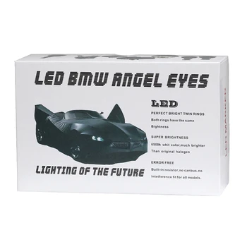 2VNT 120W H8 LED Angel Eyes Halo Žiedas Lemputės 6500K BMW Sedanas E64 E92 E93 e70 