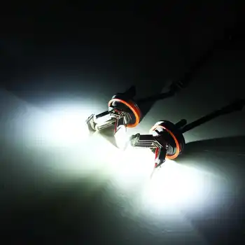 2vnt LED Angel Eyes Halo ŽIEDAS Šviesos Lempos Lemputė H8 BMW E82 E87 E90 E91 E92 M3 E93 E60 E61 E63 E70 