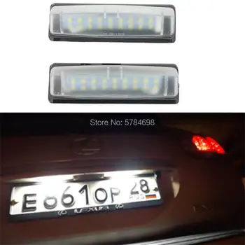 2X LED Skaičius Licencijos numerio apšvietimo Lemputės Lemputė Canbus 12V Už Lexus Is200 is300 LS430 gs300 GS430 GS400 ES300 ES330 RX300 rx330 RX350