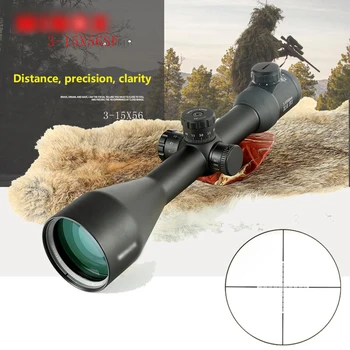 3-15X56SFIR Medžioklės Riflescopes Taktinis Optinį Taikiklį Visu Dydžiu Stiklo Išgraviruotas Tinklelis RGB Apšviestas Šautuvas Apimtis Rifl