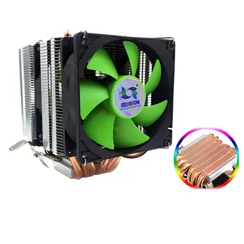 3 Eilutės 6 Šilumos Vamzdžio CPU Heatsink AVC Gryno Vario AMD 1155 1156 Desktop Kompiuteris CPU Aušintuvo Pastovaus Greičio Vieną Dvigubo Vėjas
