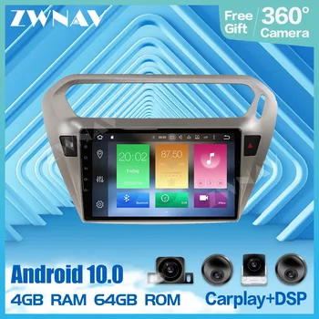 360 Fotoaparatas 9 Colių Android Multimedijos grotuvo Peugeot 301 2008-2012 m. 2013 m. m radijo garsas stereo GPS navigacijos galvos Auto vienetas