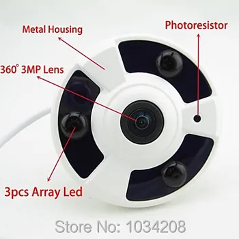 360 Laipsnių Vaizdas VAIZDO Patalpų Home Security Analoginis HD Priežiūros Panoraminis Kamera 1.0 MP 720P Fisheye Centrinis Kupolas HAINAUT Fotoaparatas