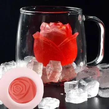3D Rožių Žiedų Silikono Formų Muilas Žvakė Minkštas Formos Saldainiai, Šokoladas Gumpaste Ledų Molio Tortas Dekoravimo Priemonės Lašas Laivas
