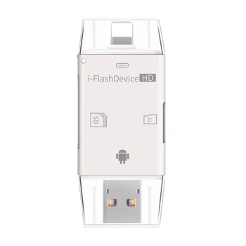 3in1 i Flash Prietaiso USB OTG Micro USB SD SDHC TF Kortelių Skaitytuvas, 