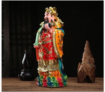 3PCS # 40cm didelis Pietryčių Azijoje NAMŲ PARDUOTUVĖ efektyvių palaiminti Fu Shou Lu Dievas sėkmės saugią sveikatos patrona FENG SHUI statula