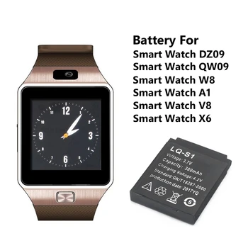 3pcs/daug), 3,7 v Įkraunamas Ličio Polimero Miręs Smart Žiūrėti pakeitus Bateriją, Skirtą Smartwatch DZ09 QW09 W8 A1 V8 X6