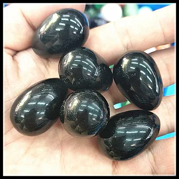 3pcs pobūdžio pusbrangių akmenų kiaušinio formos Jokių skylių amethys malachito auksinio smėlio juoda akmens turquoisee masažas naudingas viršų