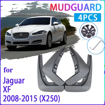 4 VNT Automobilių Purvo Atvartais už Jaguar XF X250 2008~Mudguard Splash Apsaugai Sparnas Mudflaps Auto Priedai