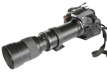 420-800mm F/8.3-16 Artinimo Rankinis Zoom Objektyvas+ T2 Mount Adapteris Canon Nikon Sony 