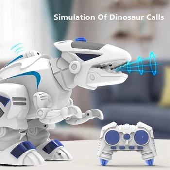 48CM Didelio Dydžio Nuotolinio Valdymo Robotas RC Dinozaurų Žaislas Gali High Modeliavimas Purškimo Gaisro Vaikščioti Šokių, Dainavimo Flash Šviesos Dovanos