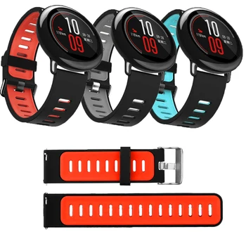 4in1 Juosta, už Originalų Xiaomi Huami Amazfit tempas Dirželis su Silikono smart watch band+USB Įkroviklis laidas doko stiklo Screen protector