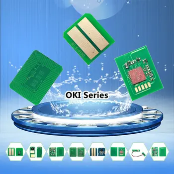 4pcs 44844508 44844507 44844506 44844505 kasetė chip reset už Oki C831 C841 841 EUR tonerio lustas