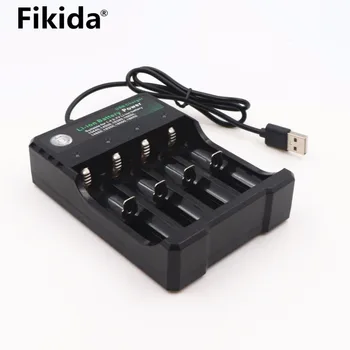 4pcs Fikid originalus 3.7 V 3000 MAH Li ion 18650 baterija SONY us18650 vtc6 3000 mah 18650 baterija 3.7 V +1pcs Baterijos kroviklis