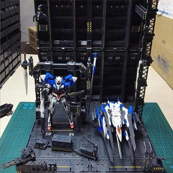 4pcs/set Mechaninė Grandinės Veiksmų Ekranas Bazės Mašina Lizdas 1/100 Gundam Modelis su Lipdukus 