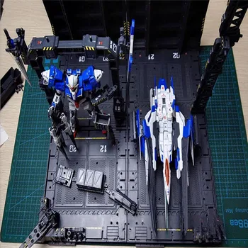 4pcs/set Mechaninė Grandinės Veiksmų Ekranas Bazės Mašina Lizdas 1/100 Gundam Modelis su Lipdukus 