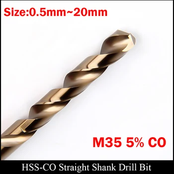 5.6 mm 5.7 mm 5.8 mm 5.9 mm, 6 mm, Nerūdijančio Plieno, greitapjovio Plieno HSS Cobalt CO HSS-CO Visiškai Žemės Tiesiu Kotu Twist Drill Bit