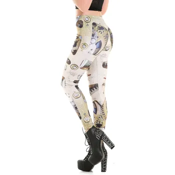 5 Modelis Machanical 3D Spausdinimo Kietas Moterims Treniruotės Antblauzdžiai Plius Dydis Pilno Ilgio Fitneso Kelnės