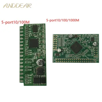 5-port 100M ir Gigabit switch motininė plokštė palaiko pritaikoma varžto skylę vietą tinklo jungiklis TSK gamyklos tiesioginės dizainas