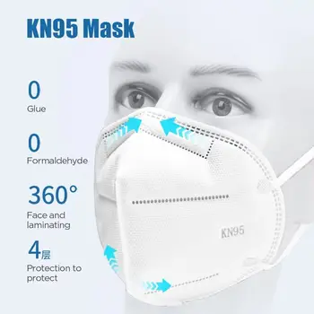 5 sluoksnių KN95 veido kaukė kn95 stabdžių dulkių respiratorius kd2.5 kaukė, burnos kaukę Apsaugos Mascarillas