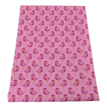 50*145cm Flamingo Šuo Spausdinimo, Medvilnės Audinio Siuvimo Drabužis, Rūbai Quilting Margo Audinio Tilda Lėlės,1Yc12302