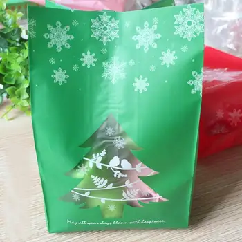 50pcs/daug Kraft Popieriaus Maišelį Sausainių Pakuotė Krepšiai Užkandžių Sausainiai Saldainiai Linksmų Kalėdų Matinio Dovanos Naujųjų Metų Šaliai L35