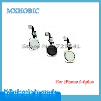 50pcs/daug Namų Mygtuką Flex Cable For iPhone 5S 6 6plus 6s plius 4.7