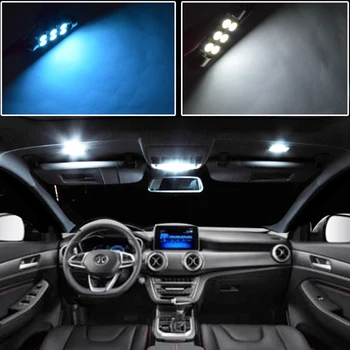 5vnt Automobilio LED Šviesos Skoda Yeti 5L,Baltas Canbus Vidaus Apšvietimo Lemputės Skoda Yeti 5L 2009+ Svarstymą Dome Light