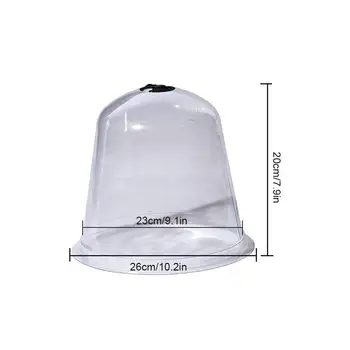 5VNT Sodo Plastiko Cloche Augalai Bell Dome Augalų Padengti Frost Guard 2020 Naujas