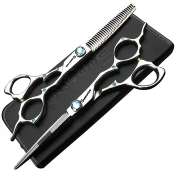 6 colių profesionalios kirpėjų žirklės plaukų salonas, kirpykla žirklės specialios retinimo žirklės butas dantų žirklės derinys