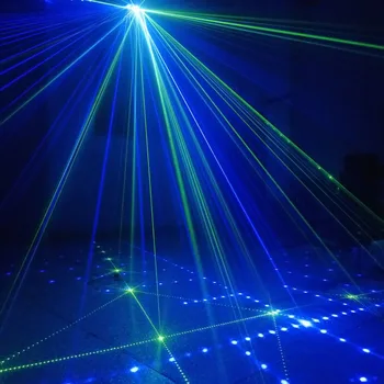 6 Objektyvo RGB Lazerio Linijos Pluošto Nuskaito Modelius Su DMX DJ Šokių Baras Namo, Šalis, Diskoteka Poveikį Šviesos Sistema Šou Lazerio Scenos Apšvietimas