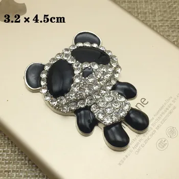 6pcs/daug Lydinio Gyvūnų Kristalų Panda Mobilųjį Telefoną 