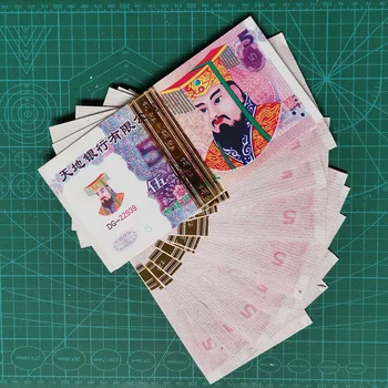 70 lapas/sheaf Kinijos Joss Popieriniai Pinigai Pragarą Bankas Pažymi, Kad Qingming Festivalis Deginimas Popieriaus Paaukoti Straipsnių Rinkinys 190*95 mm