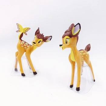 7pcs/Set Animacinių filmų Bambi Elnias Pav Veiksmų Triušių Figūrėlės Voverė Sumos 