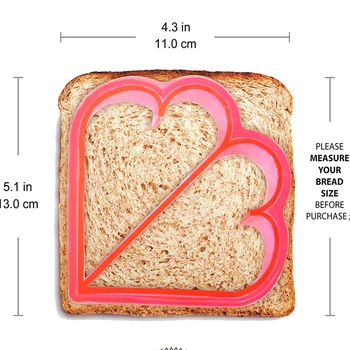 7Pcs/Set Sandwich Cutter Mielas Duonos Skrudintuvas Pelėsių Vaikas Pusryčiai Bento 