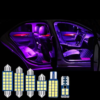 8pcs Automobilių, LED Lemputes, Interjero Dome Skaitymo Lempos, licencijos Plokštės Tuštybės Veidrodis šviečia Kia Niro 2017 2018 2019 2020 Priedai