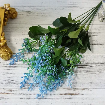 9 šakutės plastiko pistacijų dirbtinių gėlių namuose minkšta apdaila netikrą gėlių vestuvių fotografija dekoratyvinių gėlių rankinis 