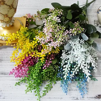 9 šakutės plastiko pistacijų dirbtinių gėlių namuose minkšta apdaila netikrą gėlių vestuvių fotografija dekoratyvinių gėlių rankinis 