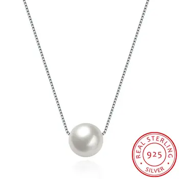925 sterling silver pearl moterų karoliai mados kūrybos boutique papuošalai draugei Valentino Dienos dovanų