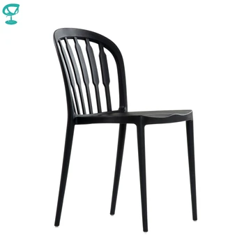 95718 Barneo N-216 Plastikinių Virtuvės Interjero Kėdė Kėdė Gatvės Kavinės Kėdės, Virtuvės Baldai, Black nemokamas pristatymas Rusija