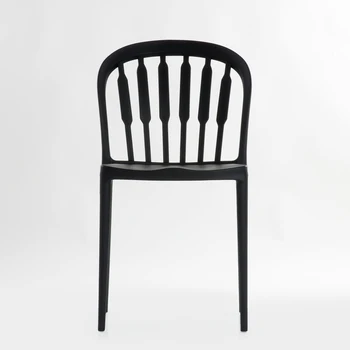 95718 Barneo N-216 Plastikinių Virtuvės Interjero Kėdė Kėdė Gatvės Kavinės Kėdės, Virtuvės Baldai, Black nemokamas pristatymas Rusija