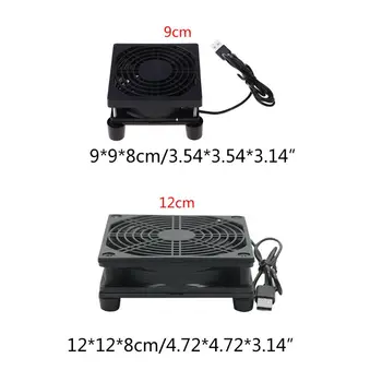 9cm/12cm Aušinimo Ventiliatorius DC 5V USB Maitinimo Tylus Ventiliatorius Kelvedį, TV Set-Top Box, Didmeninė Dropshipping