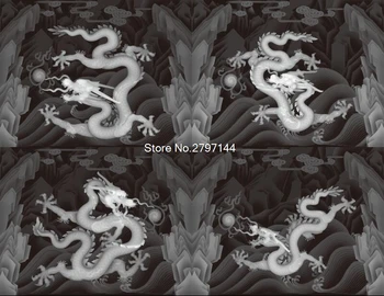 9pcs/set Kovlunas Sienų dekoras plokštės 3D Modelį STL pagalbos cnc STL/BMP formato ARTCAM ASPIRE MACH3 Dragon sienelė