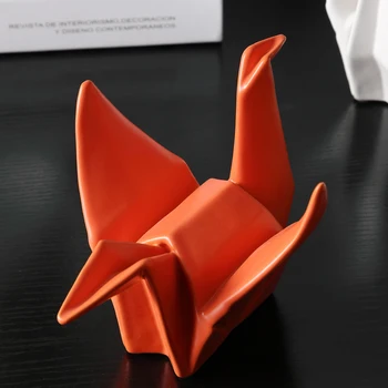 Abstrakti Origami Popieriaus Kranas Statulėlės Aanimal Statula Meno Skulptūros, Keramikos Meno Ir Amatų Namų Dekoro Priedai R126