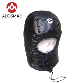 AEGISMAX Black HAT, Lauko Kempingas Išlaikyti Šiltas Žemyn Skrybėlę Unisex Itin lengvas miegmaišis Priedų