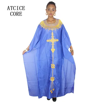 Afrikos suknelės moterims afrikos mados dizaino šifono suknelė su siuvinėjimo dizaino suknelės laisvės suknelė